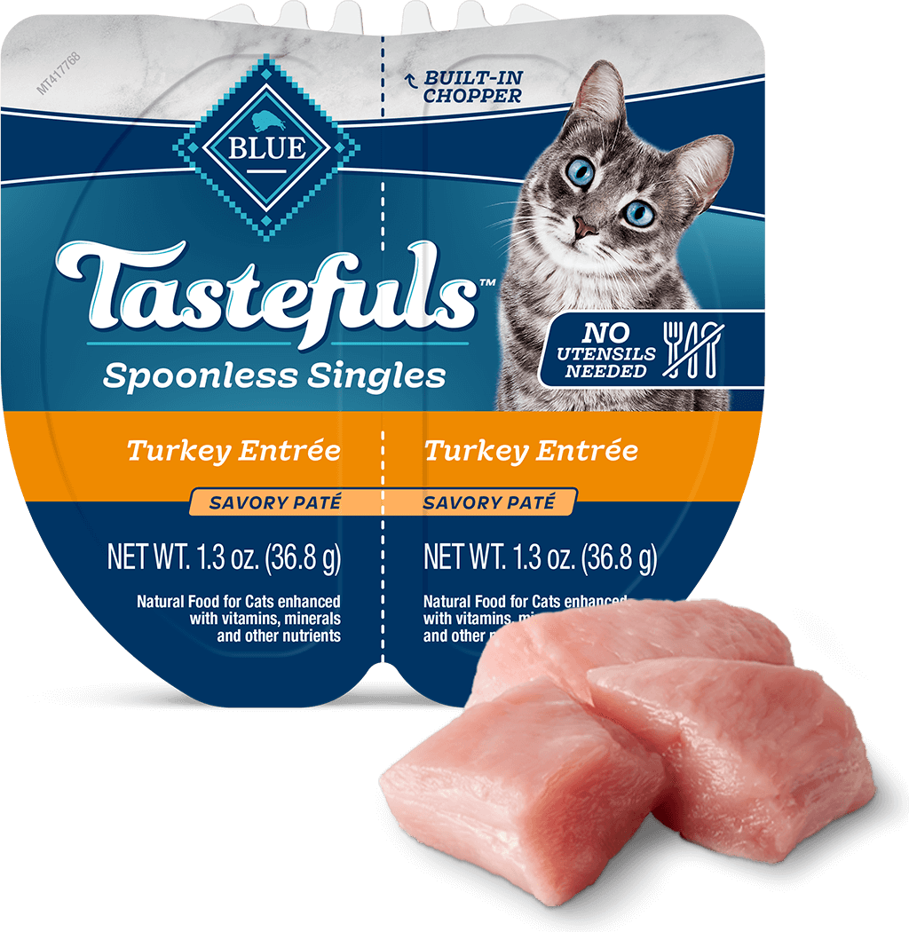 BLUE Buffalo Tastefuls Spoonless Singles Turkey Paté - Adult Cat